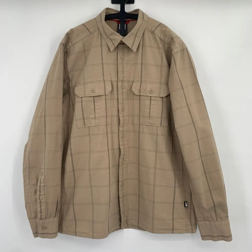 The‎ North Face Men's Shirt Long Sleeve Button Up Chest Pockets Size M